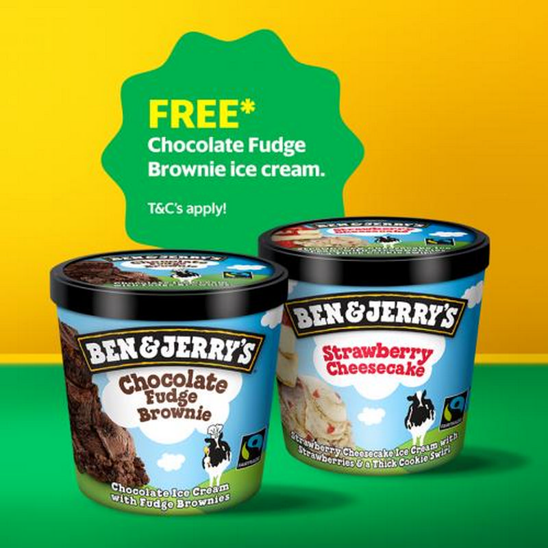 Now till 27 Apr 2020 Ben & Jerry's Free Ice Cream Promotion on