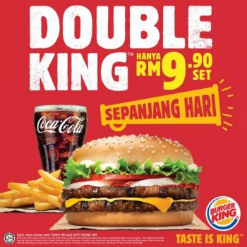 Burger-King-Double-King-All-Day-Long-Promotion-350x350 - Beverages Burger Food , Restaurant & Pub Johor Kedah Kelantan Kuala Lumpur Melaka Negeri Sembilan Pahang Penang Perak Perlis Promotions & Freebies Putrajaya Sabah Sarawak Selangor Terengganu 