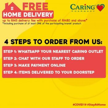 Caring-Pharmacy-Home-Delivery-Service-Promotion-3-350x350 - Beauty & Health Health Supplements Johor Kedah Kelantan Kuala Lumpur Melaka Negeri Sembilan Pahang Penang Perak Perlis Personal Care Promotions & Freebies Putrajaya Sabah Sarawak Selangor Terengganu 