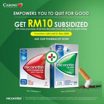 Caring-Pharmacy-Nicorette-Gum-Promotion-350x350 - Beauty & Health Health Supplements Johor Kedah Kelantan Kuala Lumpur Melaka Negeri Sembilan Online Store Pahang Penang Perak Perlis Personal Care Promotions & Freebies Putrajaya Sabah Sarawak Selangor Terengganu 