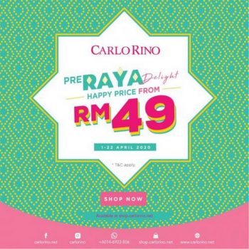 Carlo-Rino-Online-Pre-Raya-Sale-350x350 - Bags Fashion Accessories Fashion Lifestyle & Department Store Footwear Handbags Johor Kedah Kelantan Kuala Lumpur Malaysia Sales Melaka Negeri Sembilan Online Store Pahang Penang Perak Perlis Putrajaya Sabah Sarawak Selangor Terengganu 