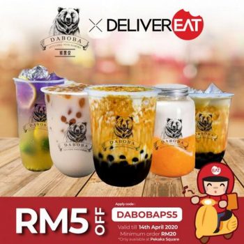 Daboba-RM5-OFF-Promotion-at-DeliverEat-350x350 - Beverages Food , Restaurant & Pub Johor Kedah Kelantan Kuala Lumpur Melaka Negeri Sembilan Online Store Pahang Penang Perak Perlis Promotions & Freebies Putrajaya Sabah Sarawak Selangor Terengganu 