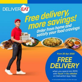 DeliverEat-Free-Delivery-Promotion-with-Touch-n-Go-350x350 - Beverages Food , Restaurant & Pub Johor Kedah Kelantan Kuala Lumpur Melaka Negeri Sembilan Online Store Others Pahang Penang Perak Perlis Promotions & Freebies Putrajaya Sabah Sarawak Selangor Terengganu 