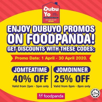 Dubuyo-40-OFF-Promotion-at-Food-Panda-350x350 - Beverages Food , Restaurant & Pub Johor Kedah Kelantan Kuala Lumpur Melaka Negeri Sembilan Online Store Pahang Penang Perak Perlis Promotions & Freebies Putrajaya Sabah Sarawak Selangor Terengganu 