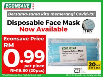 Econsave-3-Ply-Face-Mask-Promotion-1-350x263 - Johor Kedah Kelantan Kuala Lumpur Melaka Negeri Sembilan Pahang Penang Perak Perlis Promotions & Freebies Putrajaya Selangor Supermarket & Hypermarket Terengganu 