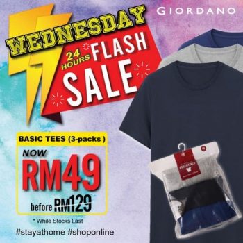 Giordano-Wednesday-Flash-Sale-350x350 - Apparels Fashion Accessories Fashion Lifestyle & Department Store Johor Kedah Kelantan Kuala Lumpur Malaysia Sales Melaka Negeri Sembilan Online Store Pahang Penang Perak Perlis Putrajaya Sabah Sarawak Selangor Terengganu 