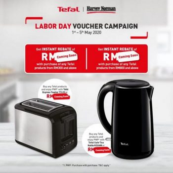 Harvey-Norman-Tefal-Labour-Day-Voucher-Campaign-Promotion-350x350 - Electronics & Computers Home Appliances Johor Kedah Kelantan Kitchen Appliances Kuala Lumpur Melaka Negeri Sembilan Pahang Penang Perak Perlis Promotions & Freebies Putrajaya Sabah Sarawak Selangor Terengganu 