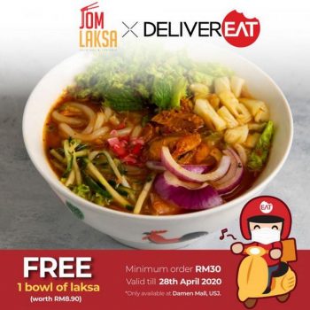 Jom-Laksa-Free-Laksa-Promotion-at-DeliverEat-350x350 - Beverages Food , Restaurant & Pub Kuala Lumpur Promotions & Freebies Selangor 
