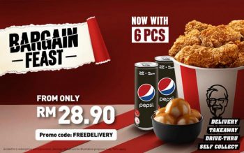 KFC-Bargain-Feast-Promo-350x219 - Beverages Food , Restaurant & Pub Johor Kedah Kelantan Kuala Lumpur Melaka Negeri Sembilan Online Store Pahang Penang Perak Perlis Promotions & Freebies Putrajaya Sabah Sarawak Selangor Terengganu 