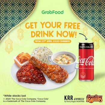 Kenny-Rogers-Roasters-Free-Drink-Promotion-on-Grabfood-350x350 - Beverages Food , Restaurant & Pub Johor Kedah Kelantan Kuala Lumpur Melaka Negeri Sembilan Online Store Pahang Penang Perak Perlis Promotions & Freebies Putrajaya Sabah Sarawak Selangor Terengganu 