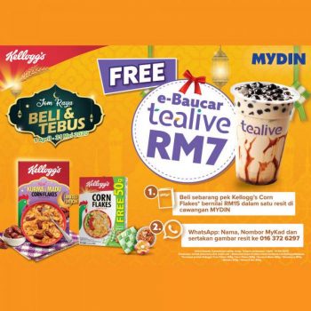 MYDIN-Kelloggs-Corn-Flakes-Free-Tealive-Voucher-Promotion-350x350 - Johor Kedah Kelantan Kuala Lumpur Melaka Negeri Sembilan Pahang Penang Perak Perlis Promotions & Freebies Putrajaya Sabah Sarawak Selangor Supermarket & Hypermarket Terengganu 