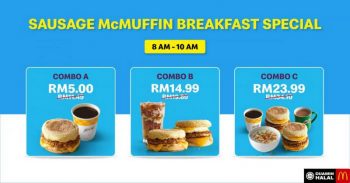 McDonalds-Sausage-McMuffin-Breakfast-Special-Promotion-350x183 - Beverages Food , Restaurant & Pub Johor Kedah Kelantan Kuala Lumpur Melaka Negeri Sembilan Online Store Pahang Penang Perak Perlis Promotions & Freebies Putrajaya Sabah Sarawak Selangor Terengganu 