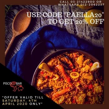 Pisco-Bar-Paella-Promotion-350x350 - Beverages Food , Restaurant & Pub Kuala Lumpur Promotions & Freebies Selangor 