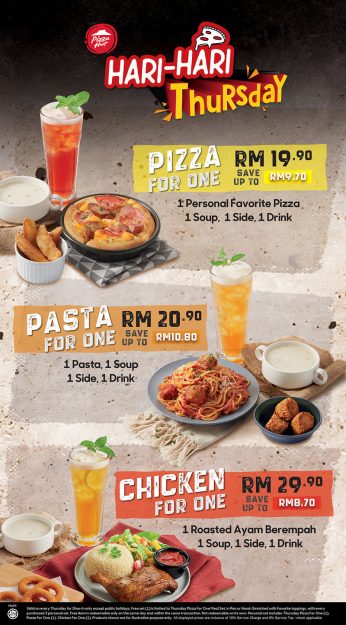 Pizza-Hut-Hari-Hari-Thursday-Promotion-346x625 - Beverages Food , Restaurant & Pub Johor Kedah Kelantan Kuala Lumpur Melaka Negeri Sembilan Pahang Penang Perak Perlis Pizza Promotions & Freebies Putrajaya Sabah Sarawak Selangor Terengganu 