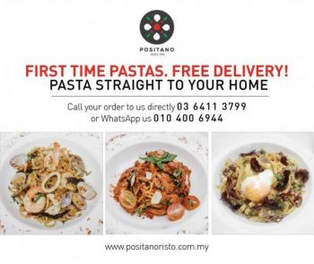 Positano-Risto-Free-Delivery-Promo-350x294 - Beverages Food , Restaurant & Pub Johor Kedah Kelantan Kuala Lumpur Melaka Negeri Sembilan Online Store Pahang Penang Perak Perlis Promotions & Freebies Putrajaya Sabah Sarawak Selangor Terengganu 