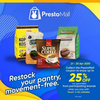 PrestoMall-Up-To-25-OFF-Promotion-with-Touch-n-Go-350x350 - Johor Kedah Kelantan Kuala Lumpur Melaka Negeri Sembilan Online Store Others Pahang Penang Perak Perlis Promotions & Freebies Putrajaya Sabah Sarawak Selangor Terengganu 