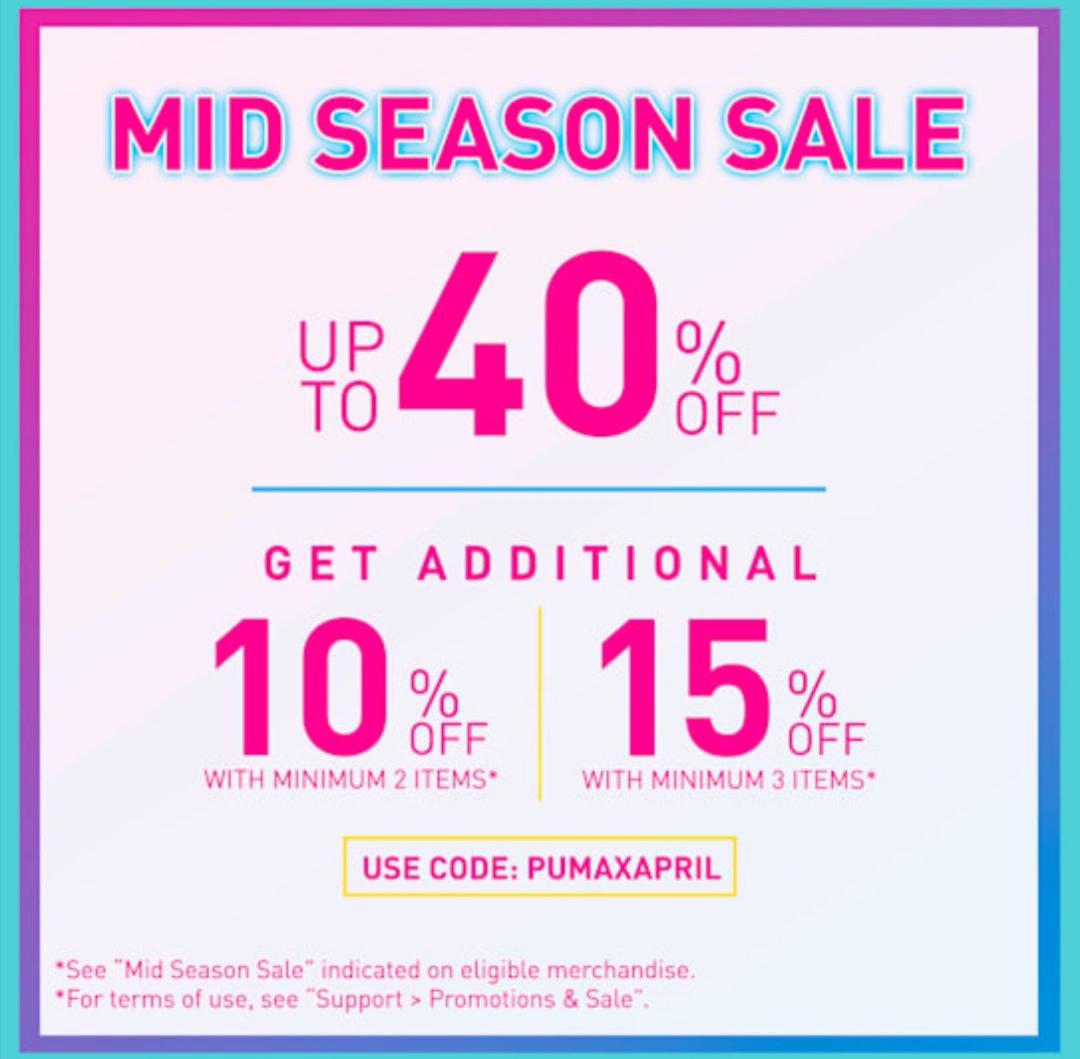 puma mid season sale