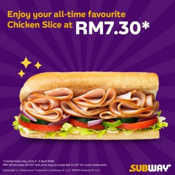 Subway-Chicken-Slice-Promotion-1-350x350 - Beverages Food , Restaurant & Pub Johor Kedah Kelantan Kuala Lumpur Melaka Negeri Sembilan Pahang Penang Perak Perlis Promotions & Freebies Putrajaya Sabah Sarawak Selangor Terengganu 