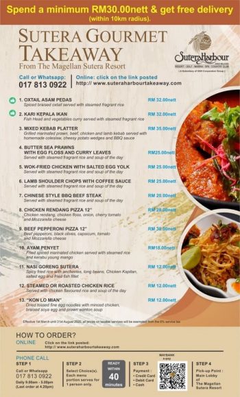 Sutera-Habour-Resort-Gourmet-Takeaway-Promo-350x579 - Beverages Food , Restaurant & Pub Others Promotions & Freebies Sabah 