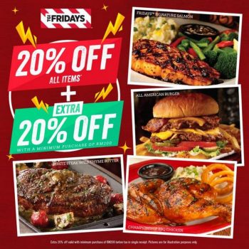 TGI-Fridays-20-OFF-Extra-20-OFF-Promotion-350x350 - Beverages Food , Restaurant & Pub Kuala Lumpur Penang Promotions & Freebies Selangor 