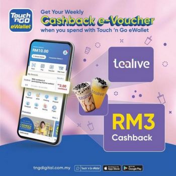 Tealive-Cashback-e-Voucher-Promotion-with-Touch-n-Go-350x350 - Beverages Food , Restaurant & Pub Johor Kedah Kelantan Kuala Lumpur Melaka Negeri Sembilan Online Store Others Pahang Penang Perak Perlis Promotions & Freebies Putrajaya Sabah Sarawak Selangor Terengganu 