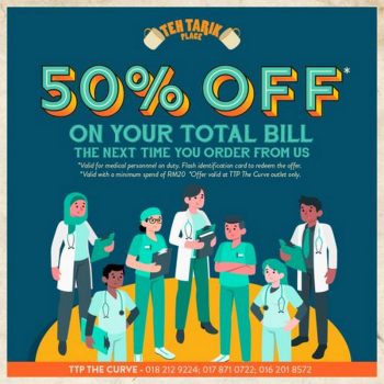 Teh-Tarik-Place-50-OFF-Promotion-for-Medical-Personnel-350x350 - Beverages Food , Restaurant & Pub Promotions & Freebies Selangor 