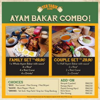 Teh-Tarik-Place-Ayam-Bakar-Combo-Promotion-350x350 - Beverages Food , Restaurant & Pub Kuala Lumpur Promotions & Freebies Selangor 
