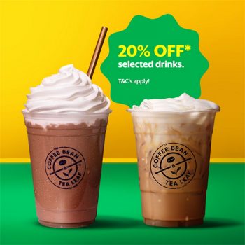 The-Coffee-Bean-Tea-Leaf-20-Off-Promo-at-GrabFood-350x350 - Beverages Food , Restaurant & Pub Johor Kedah Kelantan Kuala Lumpur Melaka Negeri Sembilan Online Store Pahang Penang Perak Perlis Promotions & Freebies Putrajaya Sabah Sarawak Selangor Terengganu 