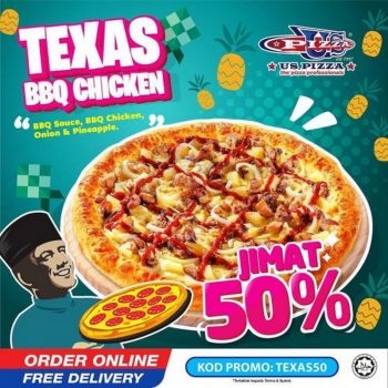 US-Pizza-Texas-BBQ-Chicken-Promotion-350x350 - Beverages Food , Restaurant & Pub Johor Kedah Kelantan Kuala Lumpur Melaka Negeri Sembilan Online Store Pahang Penang Perak Perlis Pizza Promotions & Freebies Putrajaya Sabah Sarawak Selangor Terengganu 