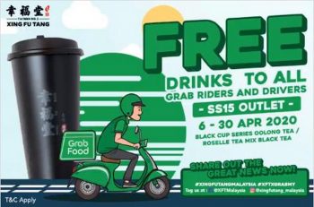 Xing-Fu-Tang-FREE-Drink-for-Grab-Drivers-and-Riders-Promotion-at-SS15-350x231 - Beverages Food , Restaurant & Pub Promotions & Freebies Selangor 