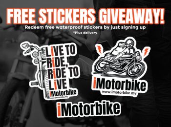 iMotorbike-Free-Waterproof-Stickers-350x260 - Automotive Johor Kedah Kelantan Kuala Lumpur Melaka Motorbikes Negeri Sembilan Online Store Pahang Penang Perak Perlis Promotions & Freebies Putrajaya Sabah Sarawak Selangor Terengganu 