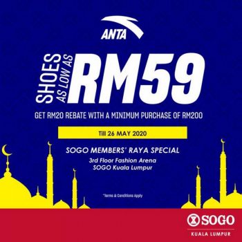 ANTA-Shoes-Raya-Sale-at-SOGO-Kuala-Lumpur-350x350 - Fashion Accessories Fashion Lifestyle & Department Store Footwear Kuala Lumpur Malaysia Sales Selangor 