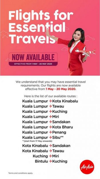 AirAsia-Flights-for-Essential-Travels-Now-Available-350x622 - Air Fare Events & Fairs Johor Kedah Kelantan Kuala Lumpur Melaka Negeri Sembilan Online Store Pahang Penang Perak Perlis Putrajaya Sabah Sarawak Selangor Sports,Leisure & Travel Terengganu 