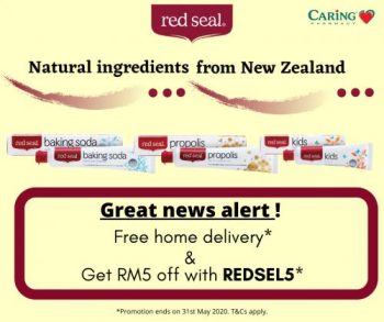 Caring-Pharmacy-Red-Seal-Toothpastes-Online-Promotion-350x293 - Beauty & Health Johor Kedah Kelantan Kuala Lumpur Melaka Negeri Sembilan Online Store Pahang Penang Perak Perlis Personal Care Promotions & Freebies Putrajaya Sabah Sarawak Selangor Skincare Terengganu 