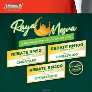 Coleman-Raya-Mega-Promotion-350x350 - Johor Kedah Kelantan Kuala Lumpur Melaka Negeri Sembilan Online Store Others Outdoor Sports Pahang Penang Perak Perlis Promotions & Freebies Putrajaya Sabah Sarawak Selangor Sports,Leisure & Travel Terengganu 