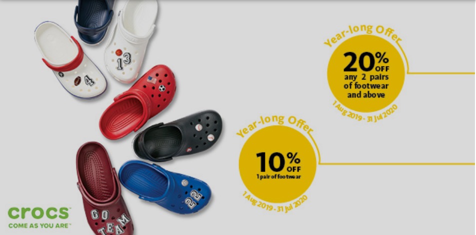 Now till 31 Jul 2020: Crocs Year-Long Promotion with Maybank ...