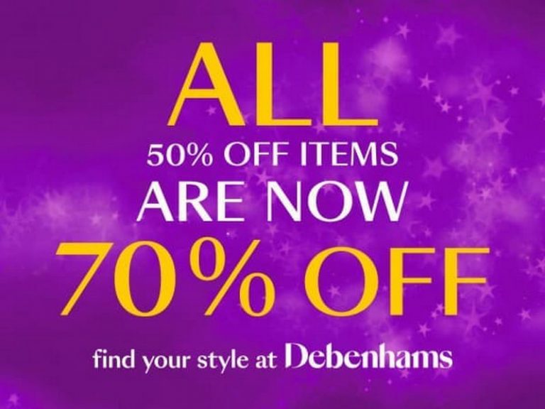 23 May 2020 Onward Debenhams 70 off Sale