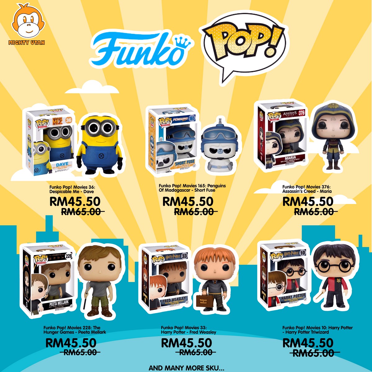 FUNKO-POP-2 - Baby & Kids & Toys Education Johor Kedah Kelantan Kuala Lumpur Location Melaka Nationwide Negeri Sembilan Online Store Pahang Penang Perak Perlis Putrajaya Sabah Sarawak Selangor Terengganu Toys Warehouse Sale & Clearance in Malaysia 