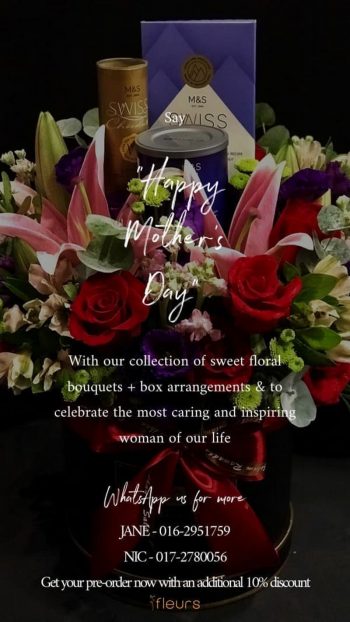 Fleurs-Mothers-Day-Promotion-350x622 - Johor Kedah Kelantan Kuala Lumpur Melaka Negeri Sembilan Online Store Others Pahang Penang Perak Perlis Promotions & Freebies Putrajaya Sabah Sarawak Selangor Terengganu 