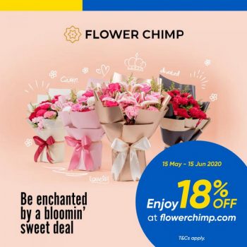 Flower-Chimp-18-Discount-Promotion-with-Touch-n-Go-350x350 - Johor Kedah Kelantan Kuala Lumpur Melaka Negeri Sembilan Online Store Others Pahang Penang Perak Perlis Promotions & Freebies Putrajaya Sabah Sarawak Selangor Terengganu 