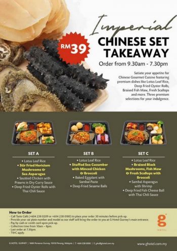 G-Hotel-Gurney-Imperial-Chinese-Set-Takeaway-Promo-350x495 - Beverages Food , Restaurant & Pub Hotels Penang Promotions & Freebies Sports,Leisure & Travel 