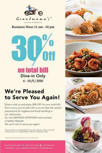 Grandmamas-30-off-Promotion-350x525 - Beverages Food , Restaurant & Pub Kuala Lumpur Promotions & Freebies Selangor 