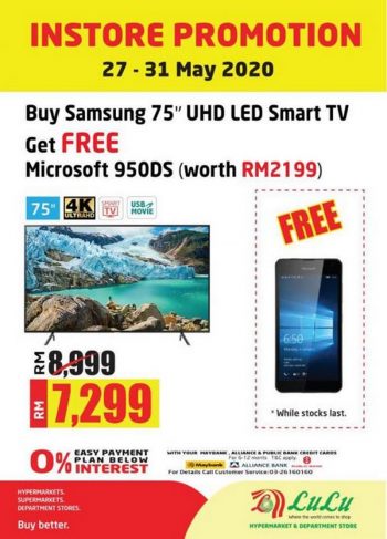 LuLu-Samsung-Smart-TV-Promotion-350x487 - Electronics & Computers Home Appliances Kuala Lumpur Promotions & Freebies Selangor Supermarket & Hypermarket 