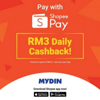 MYDIN-RM3-Daily-Cashback-Promotion-pay-with-ShopeePay-350x350 - Johor Kedah Kelantan Kuala Lumpur Melaka Negeri Sembilan Pahang Penang Perak Perlis Promotions & Freebies Putrajaya Sabah Sarawak Selangor Supermarket & Hypermarket Terengganu 