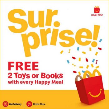 McDonalds-Happy-Meal-FREE-2-Toys-or-Books-Promotion-350x350 - Beverages Food , Restaurant & Pub Johor Kedah Kelantan Kuala Lumpur Melaka Negeri Sembilan Pahang Penang Perak Perlis Promotions & Freebies Putrajaya Sabah Sarawak Selangor Terengganu 
