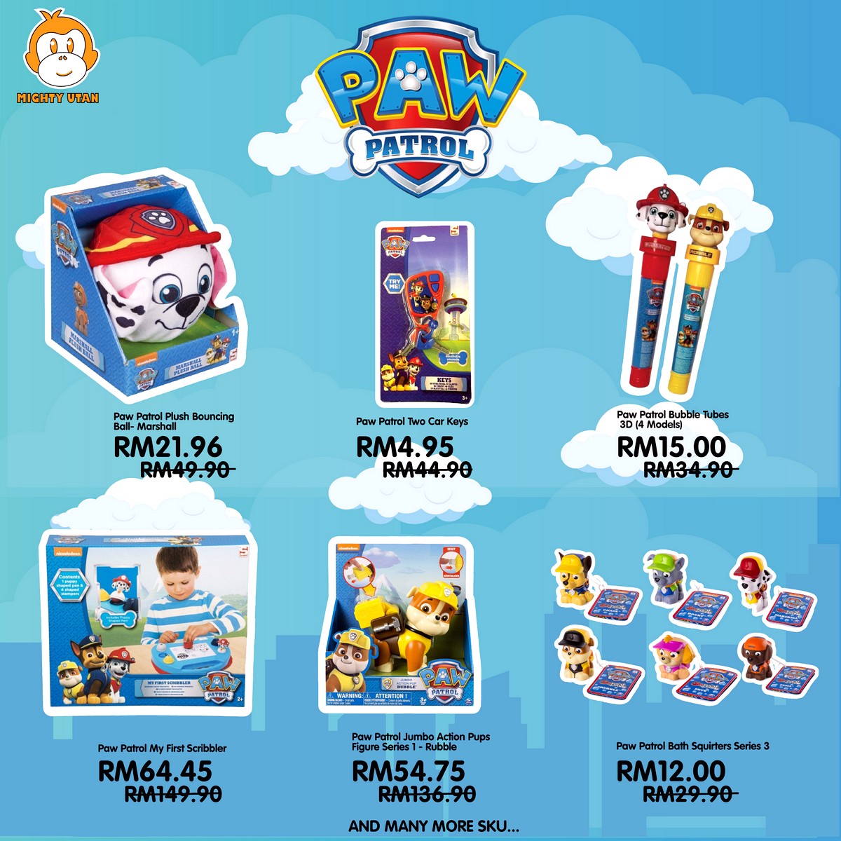 PAW-PATROL-POP - Baby & Kids & Toys Education Johor Kedah Kelantan Kuala Lumpur Location Melaka Nationwide Negeri Sembilan Online Store Pahang Penang Perak Perlis Putrajaya Sabah Sarawak Selangor Terengganu Toys Warehouse Sale & Clearance in Malaysia 