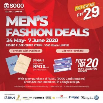 SOGO-Mens-Fashion-Deals-Promotion-350x350 - Kuala Lumpur Promotions & Freebies Selangor Supermarket & Hypermarket 