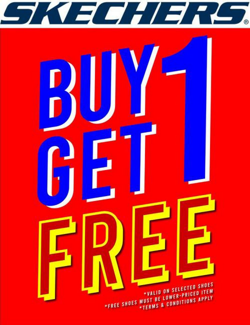 8-31 May 2020: Skechers Buy 1 FREE 1 