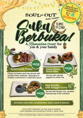 Souled-Out-Ramadan-Promotion-350x495 - Beverages Food , Restaurant & Pub Kuala Lumpur Promotions & Freebies Selangor 