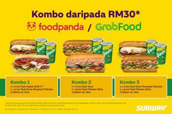 Subway-Combo-Promotion-on-FoodPanda-GrabFood-350x233 - Beverages Food , Restaurant & Pub Johor Kedah Kelantan Kuala Lumpur Melaka Negeri Sembilan Online Store Pahang Penang Perak Perlis Promotions & Freebies Putrajaya Sabah Sarawak Selangor Terengganu 